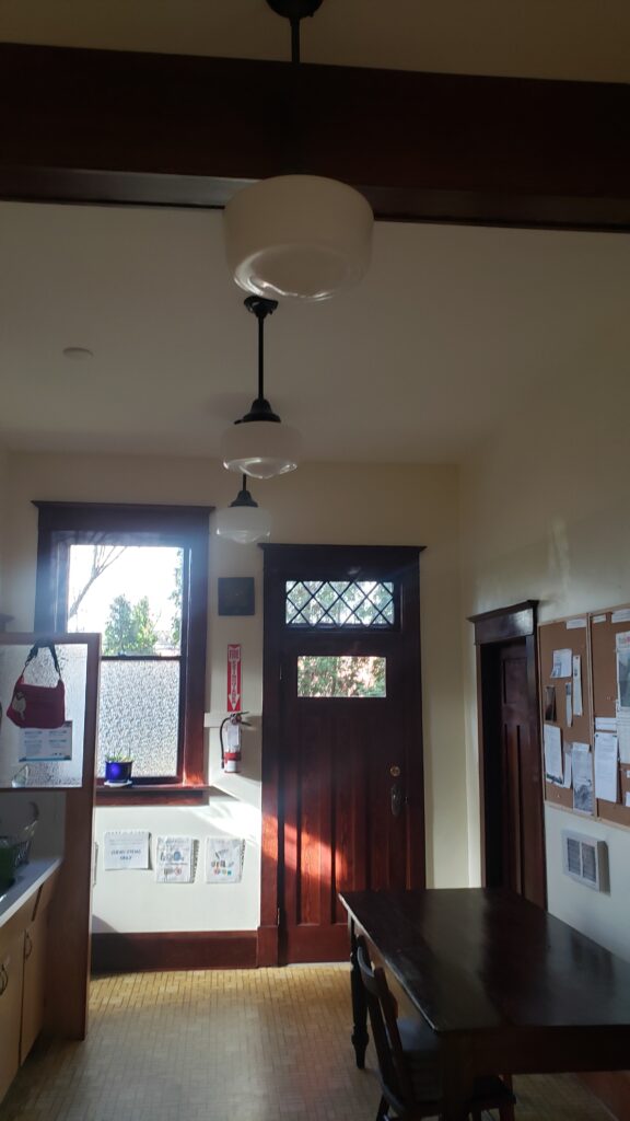 Side door of the kitchen