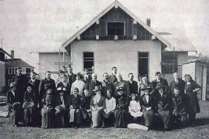 First Meeting for Worship at new Meetinghouse