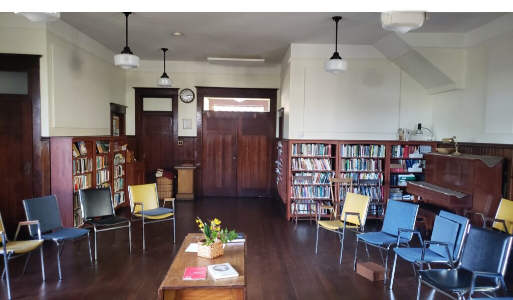 Meetinghouse and library
