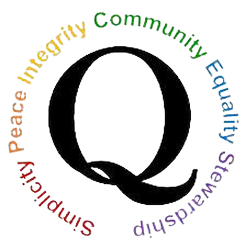 Quaker testimonies in a cricle