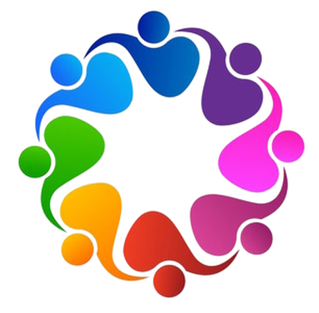 holding shoulders in a circle