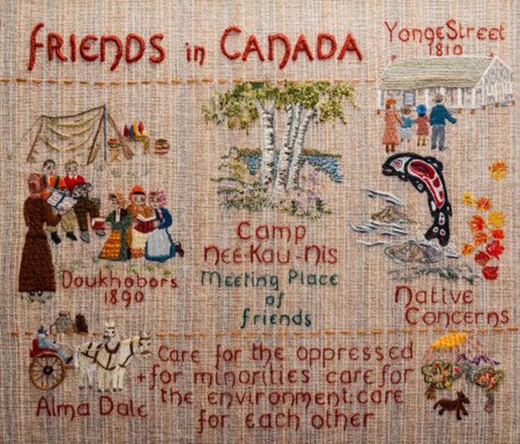 Peace Friends in Canada, part of a larger tapestry of Friends.